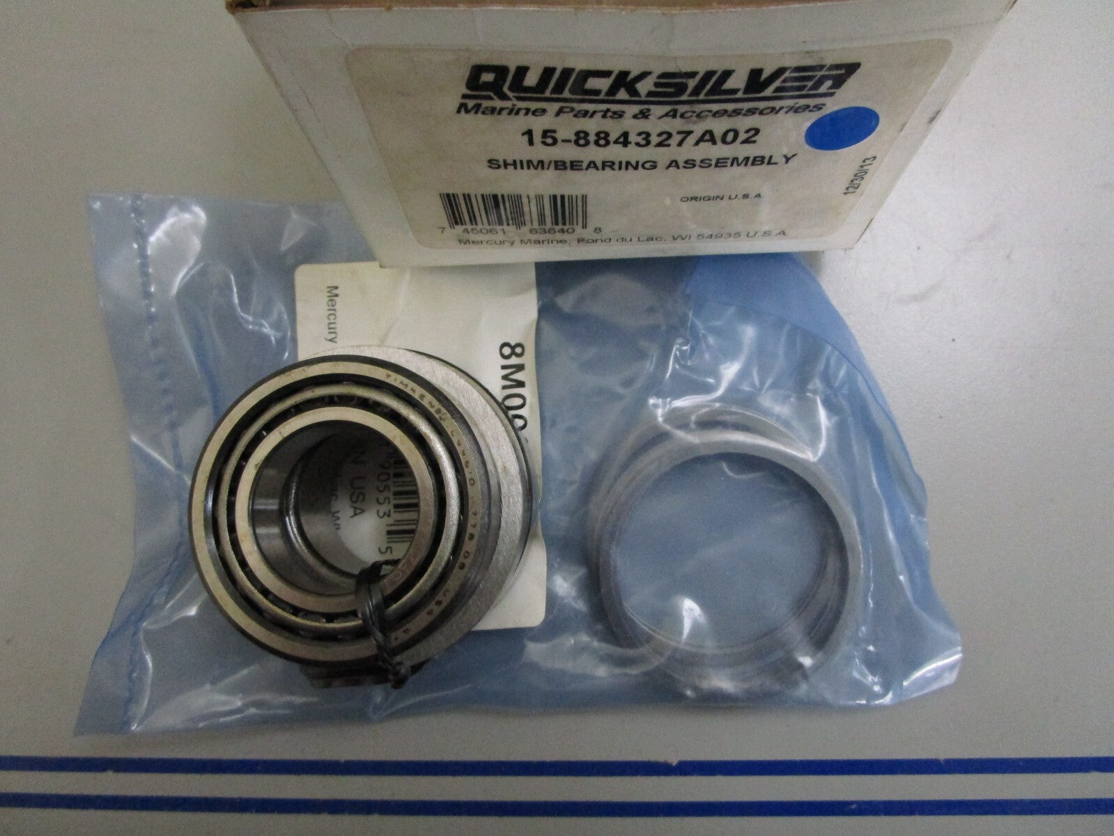 *NEW OEM* 0820 Mercury Quicksilver Shim/Bearing Assy 15-884327A02