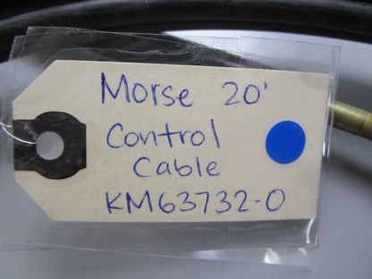 *NEW* 0820 Morse 20' "Red Jaket" Control Cable KM63732-0