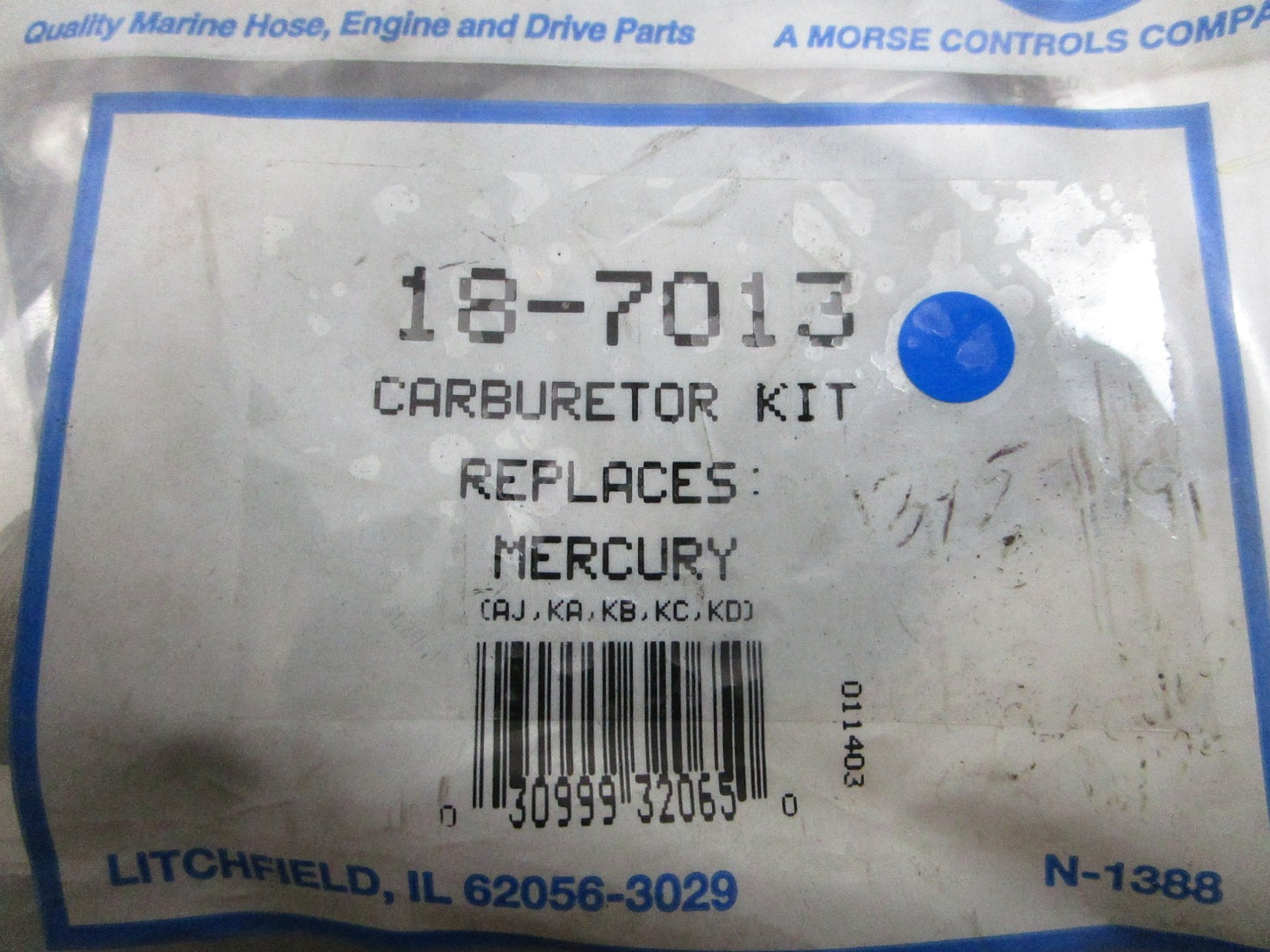 *NEW* 0810 Sierra Carburetor Kit 18-7013 Replaces: Mercury