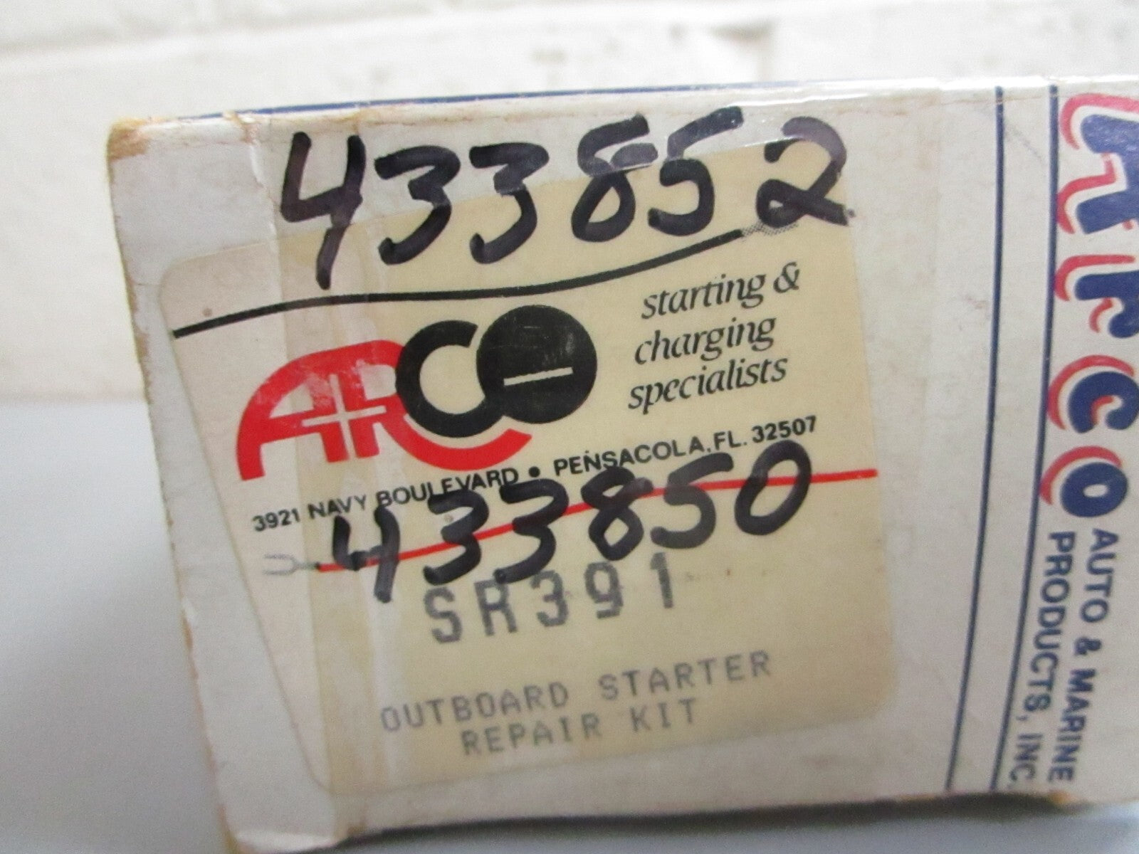*NEW* 0820 Arco Starter Repair Kit SR391 Replaces: 433852