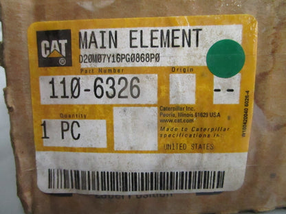 NEW OEM 110-6326 CAT Main Element 0820