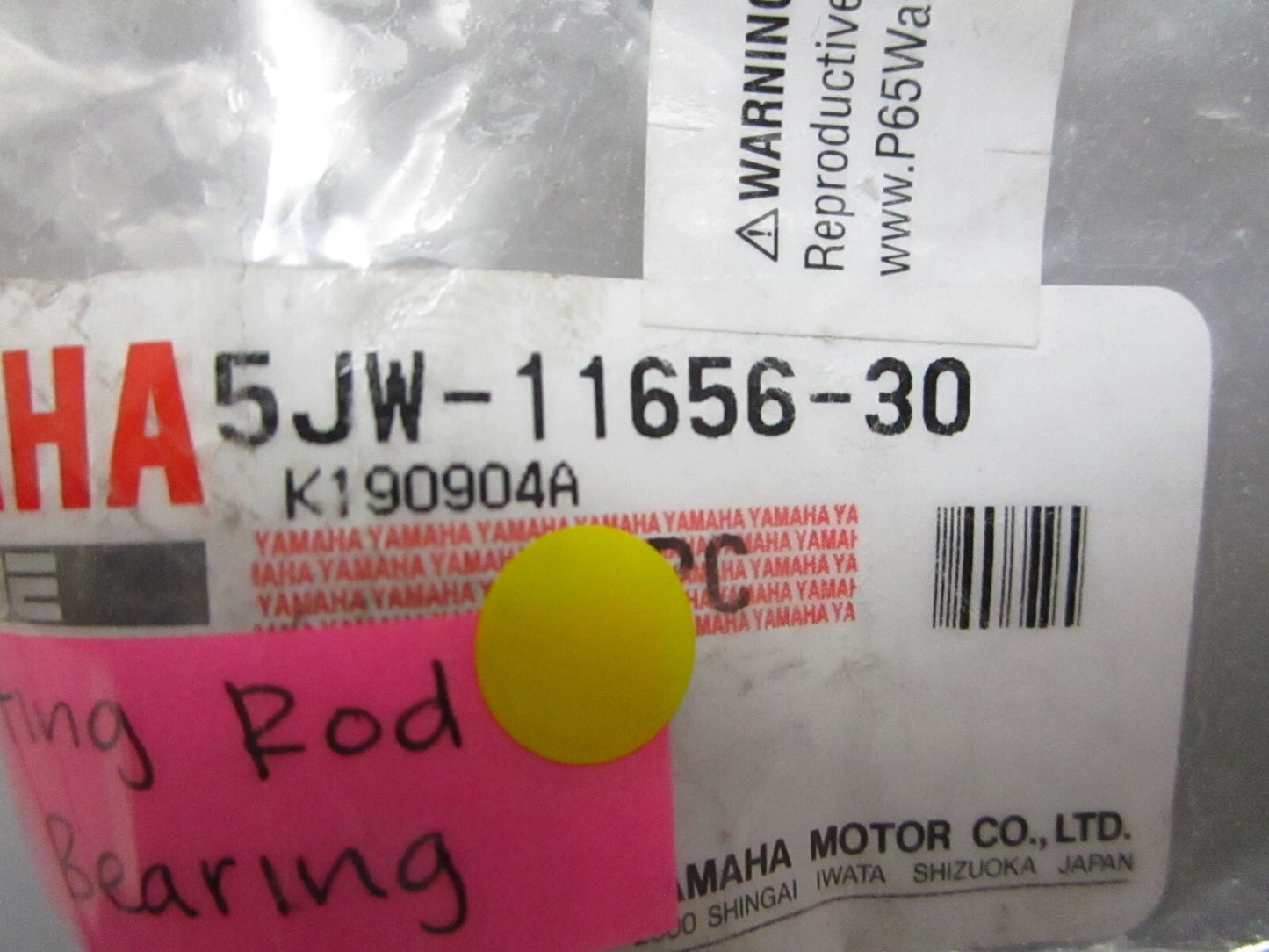 *NEW OEM* 0810 Yamaha Connecting Rod Plane Bearing 5JW-11656-30