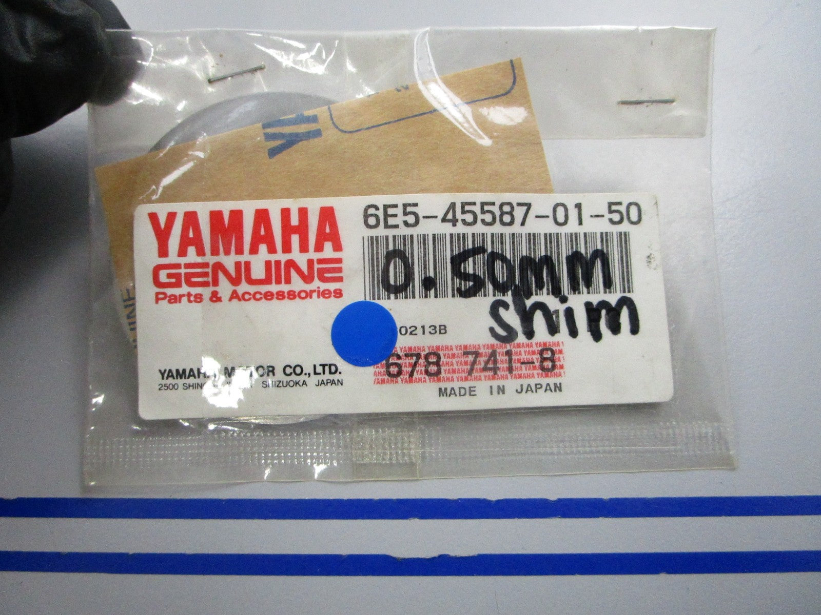 NEW OEM 6E5-45587-01-50 Yamaha 0.50mm Shim 0810