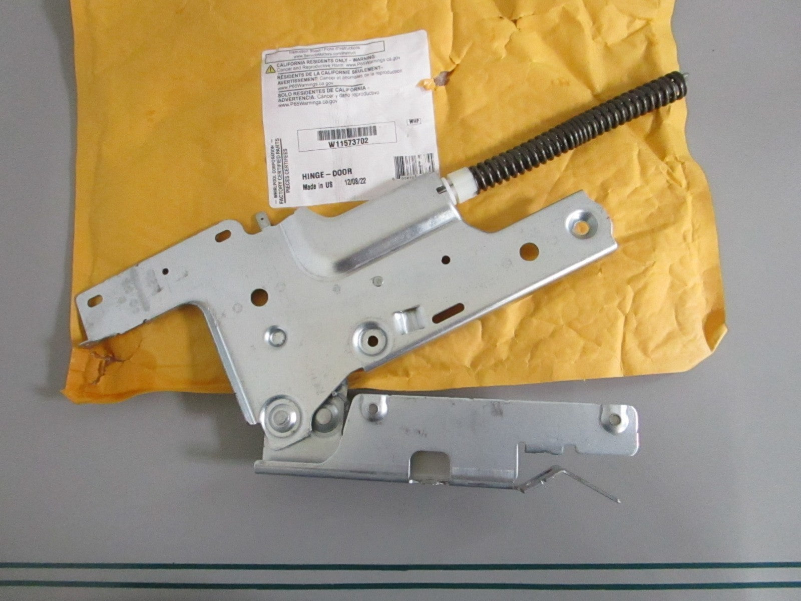 Whirlpool NEW OEM Dishwasher Door Hinge W11573702 Genuine Factory Part 0820