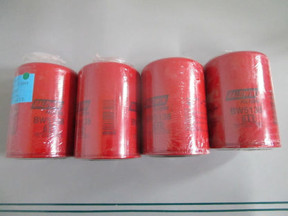 NEW (LOT OF 4) BW5138 Baldwin Coolant Filter Rep: 24072 Wix 0820