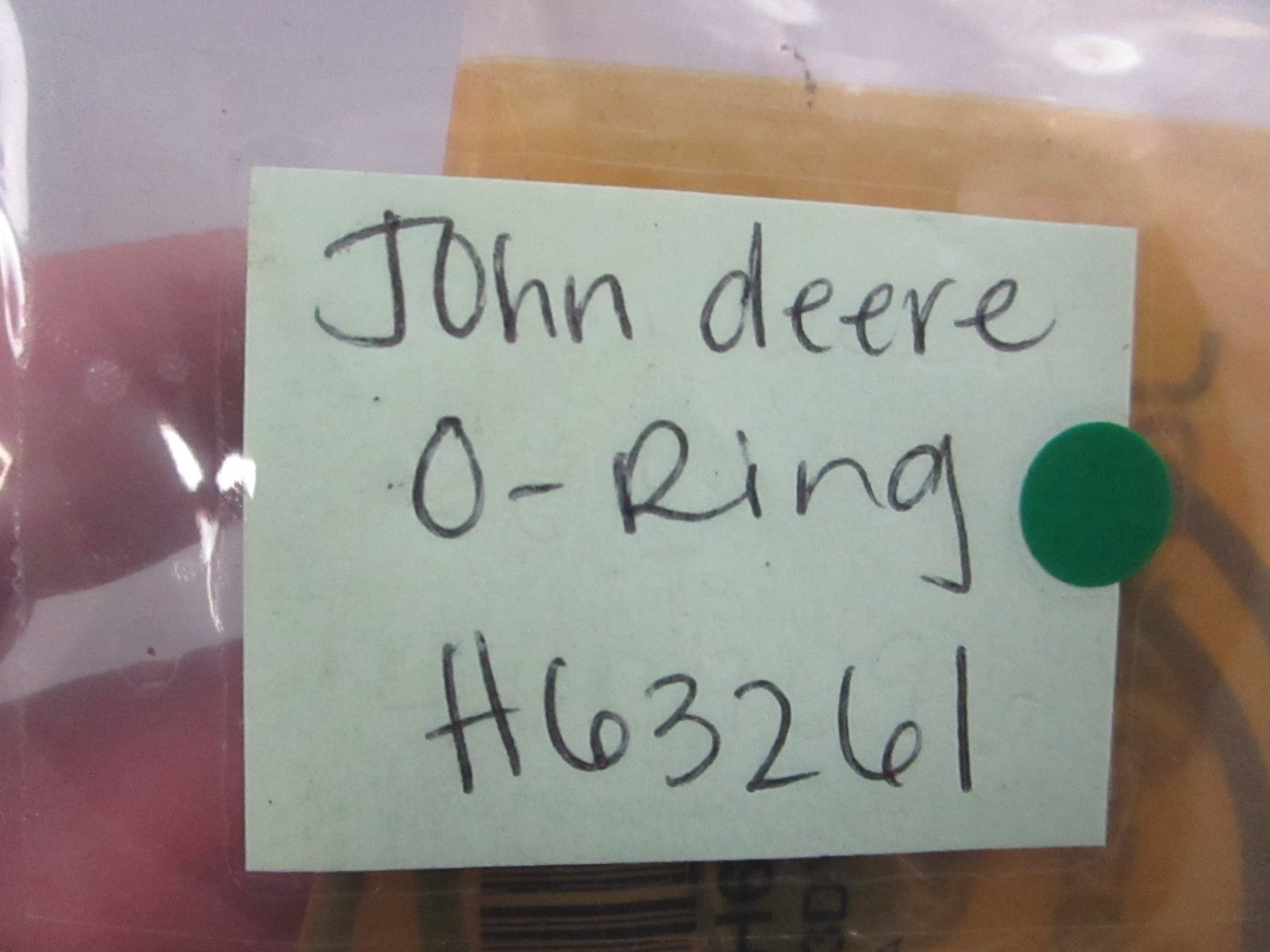 NEW OEM (LOT OF 2) H63261 John Deere O-Ring 0810