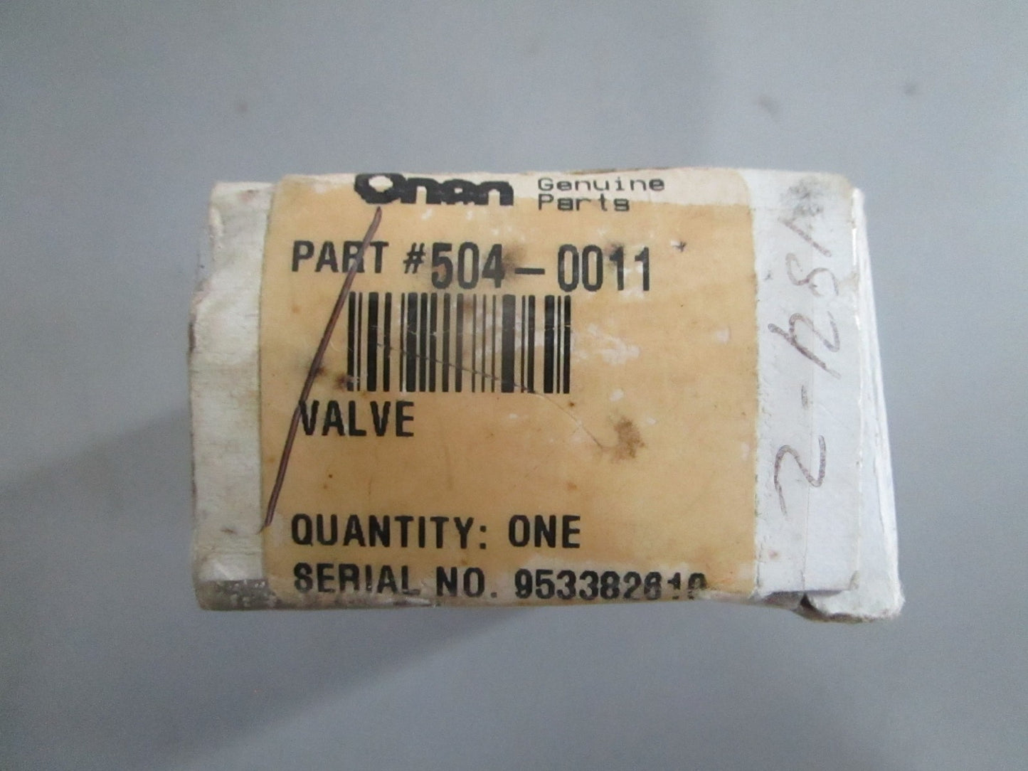 *NEW OEM* 0820 Onan Valve 504-0011