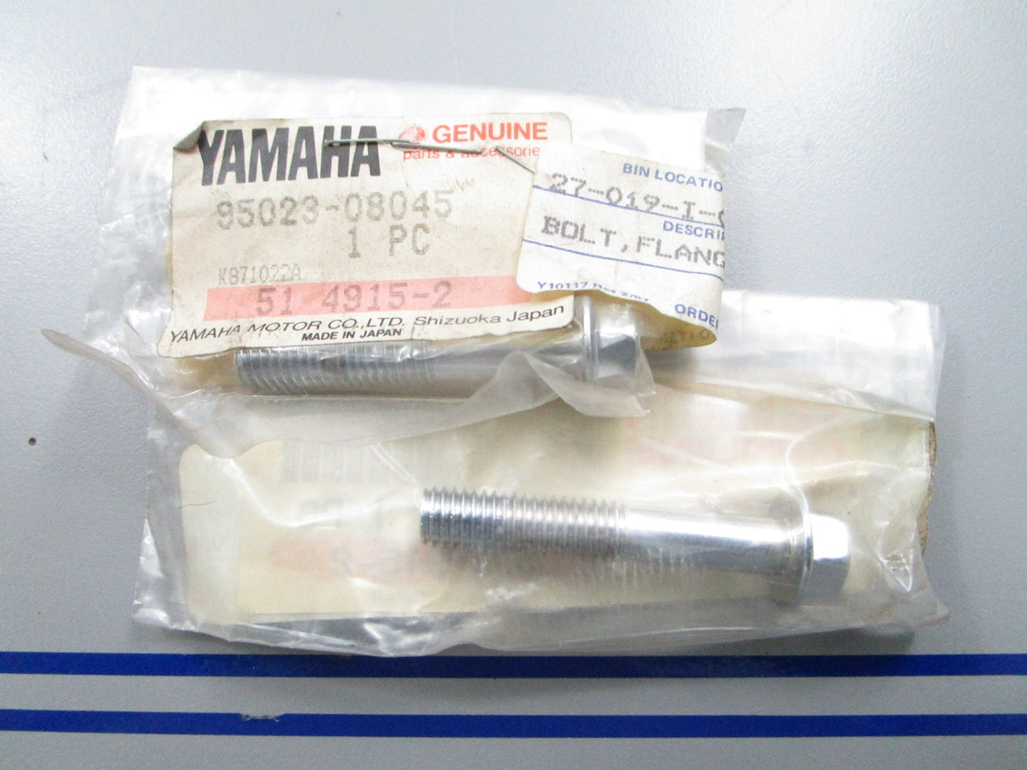 *NEW OEM* (LOT OF 2) 0810 Yamaha Flange Bolt Screw 95023-08045