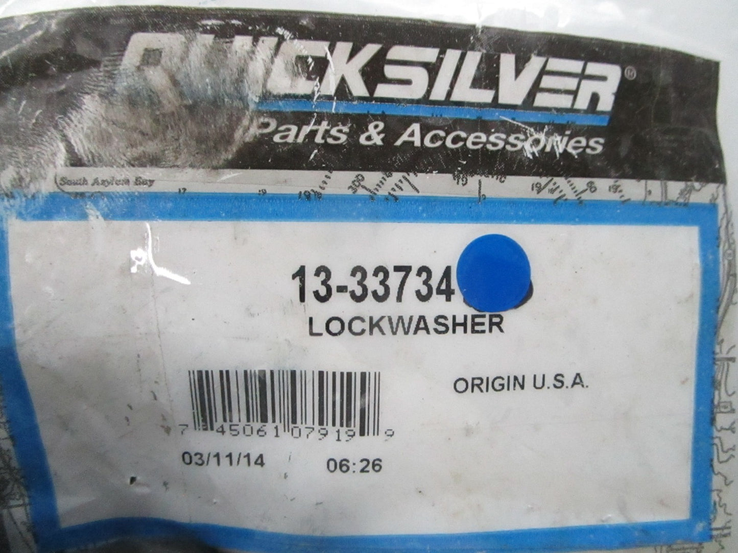 NEW OEM (LOT OF 5) 13-33734 Mercury Quicksilver Lockwasher 0810