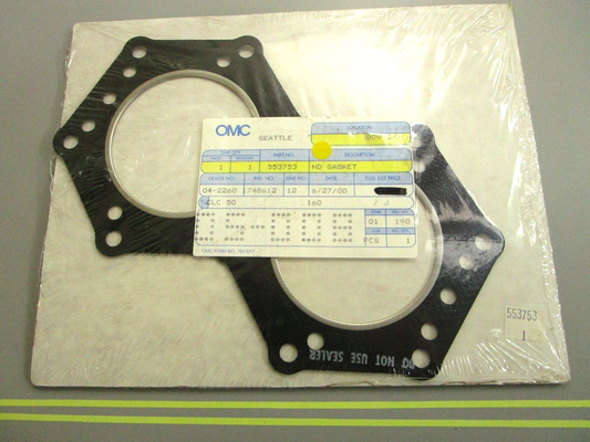 *NEW OEM* 0750 OMC Johnson Evinrude HEAD GASKET 553753 0553753