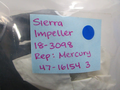 NEW 18-3098 Replaces: Mercury 47-16154-3 Sierra Impeller 0810