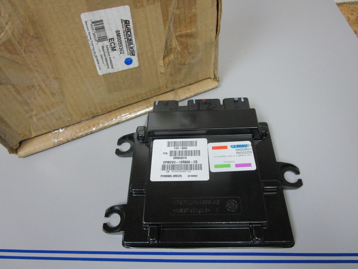 MerCruiser Mercury NEW OEM 6.2L Bravo ECM PCM ECU 8M0048218 8M0059362 NOS 0720