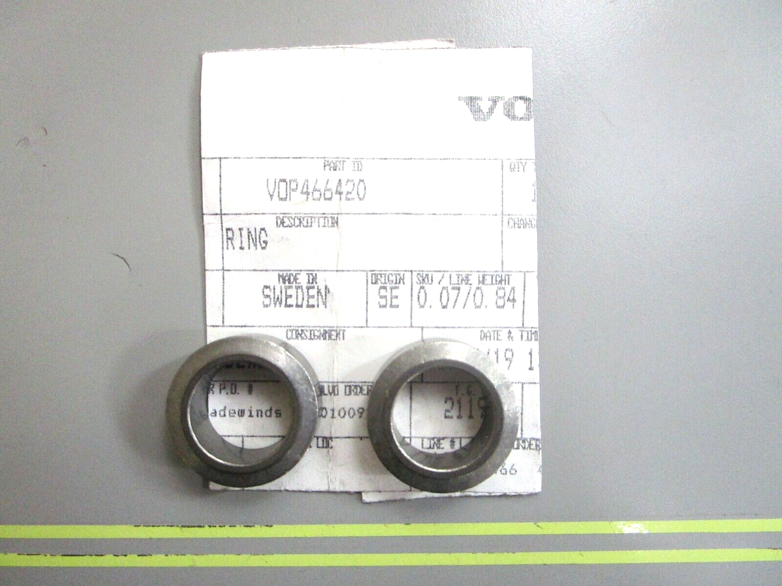 *NEW OEM* (LOT OF 2) 0750 Volvo Penta RING 466420