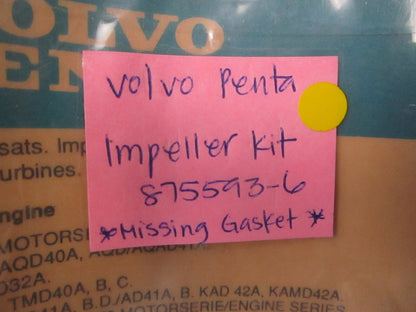 *NEW OEM* 0720 Volvo Penta Impeller 875593
