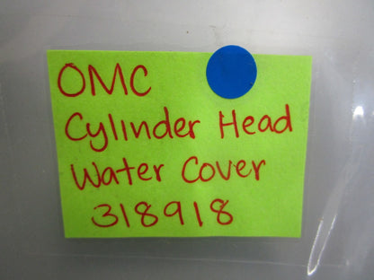 *NEW OEM* 0820 OMC Johnson Evinrude Cylinder Head Water Cover 318918 0318918