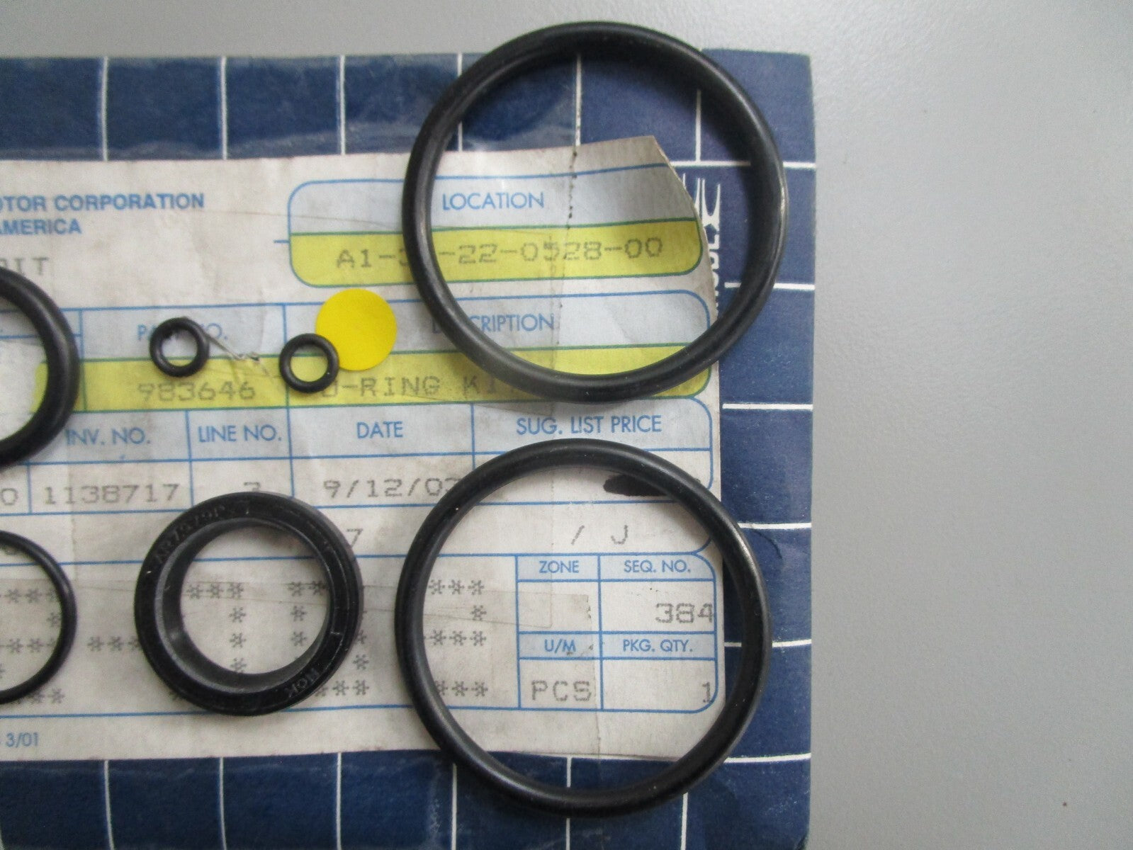 *NEW OEM* 0810 OMC Johnson Evinrude O-Ring Kit 983646 0983646