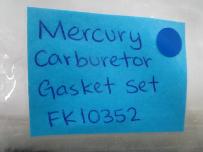 *NEW OEM* 0810 Mercury Quicksilver Carburetor Gasket Set FK10352