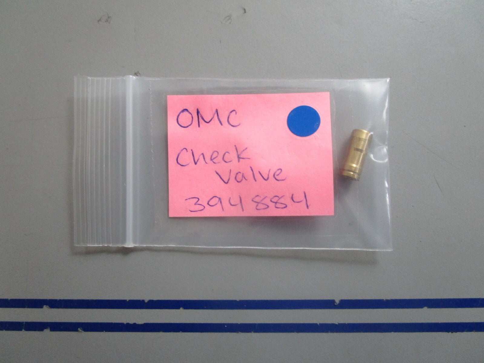 *NEW OEM* 0810 OMC Johnson Evinrude Check Valve 394884 0394884