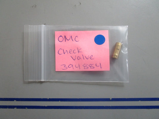 *NEW OEM* 0810 OMC Johnson Evinrude Check Valve 394884 0394884
