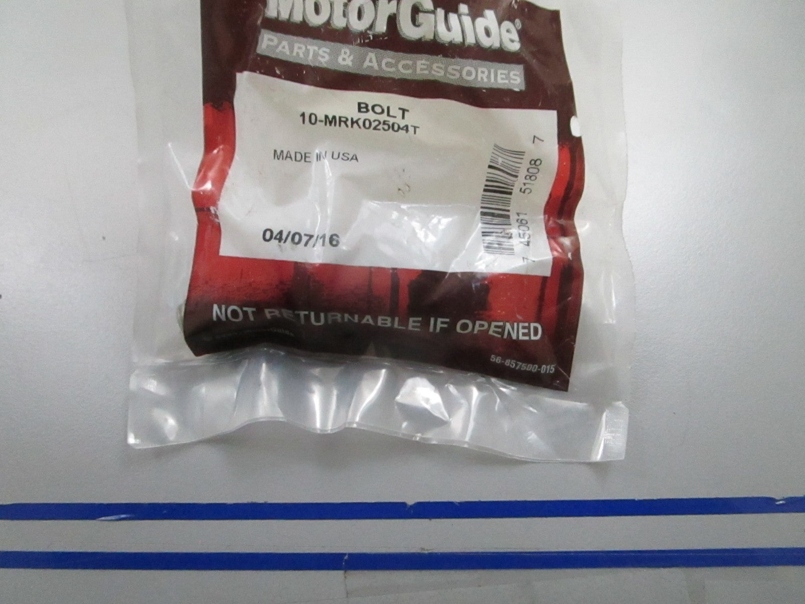 *NEW OEM* (LOT OF 2) 0810 MotorGuide Bolt 10-MRK02504T