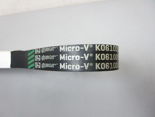NEW K061005 Gates Micro-V Green Stripe 13/16" x 101 ⅛" Serpentine Belt 0720