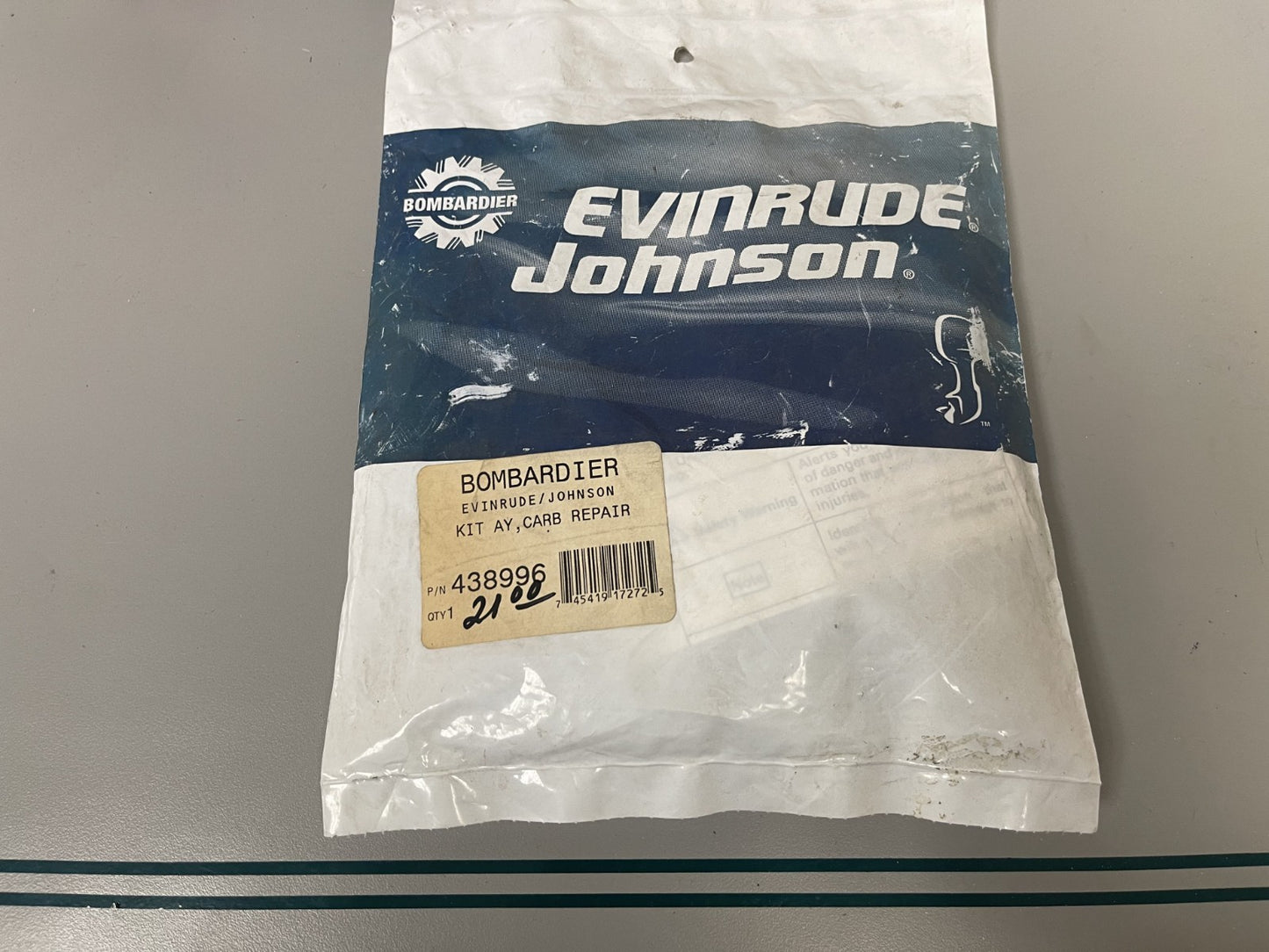 NEW OEM 438996 Johnson Evinrude Carb Repair Kit 0670