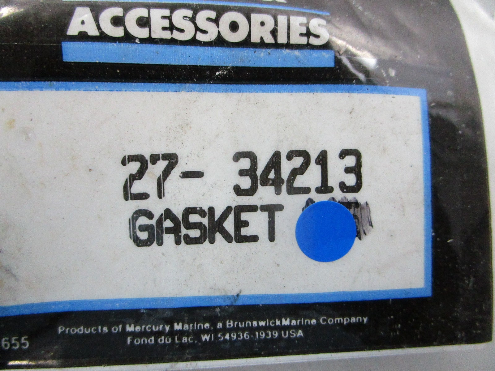 NEW OEM (LOT OF 2) 27-34213 Mercury Quicksilver Gasket 0810