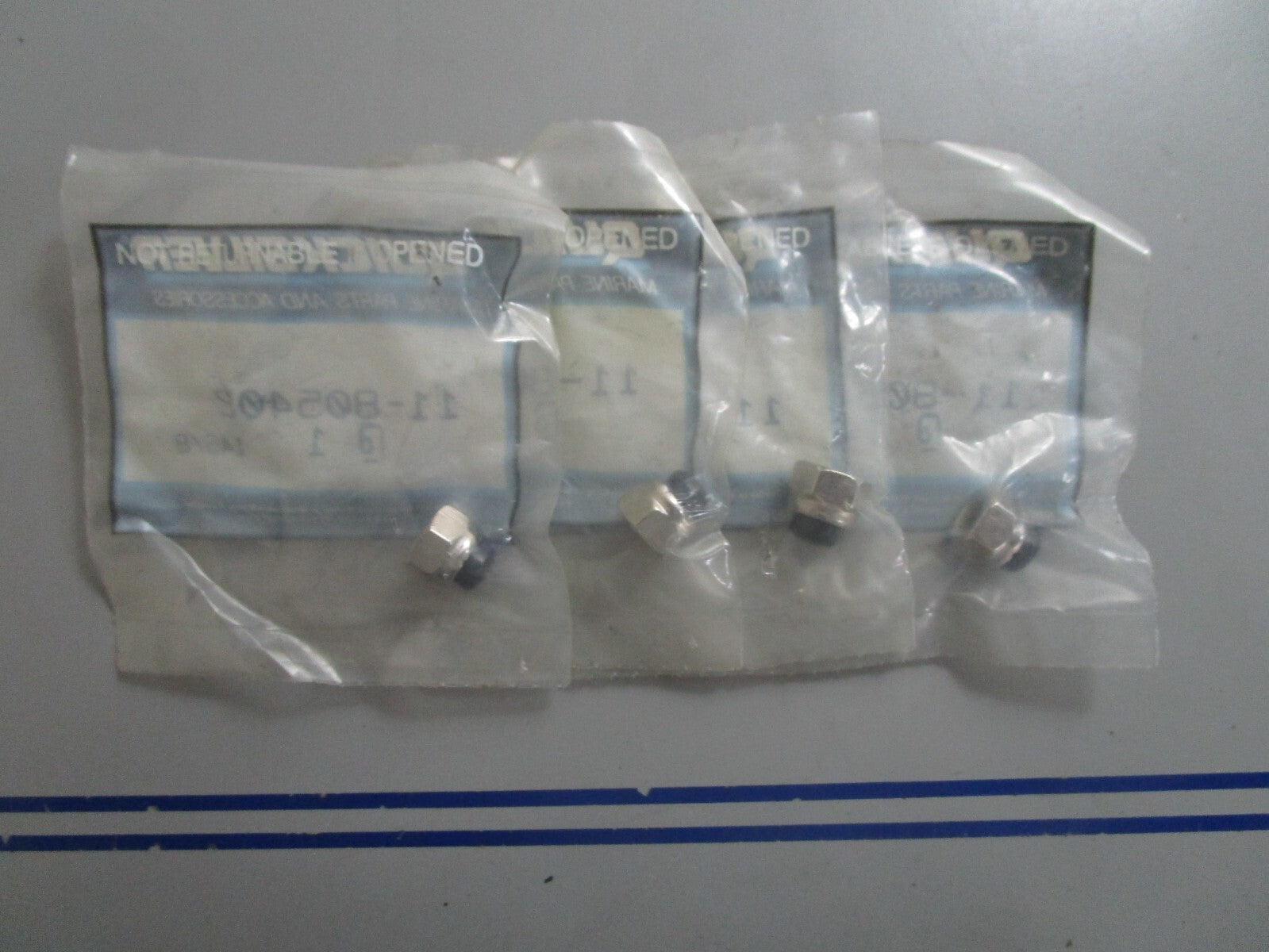 *NEW OEM* (LOT OF 4) 0810 Mercury Quicksilver Nut 11-805402