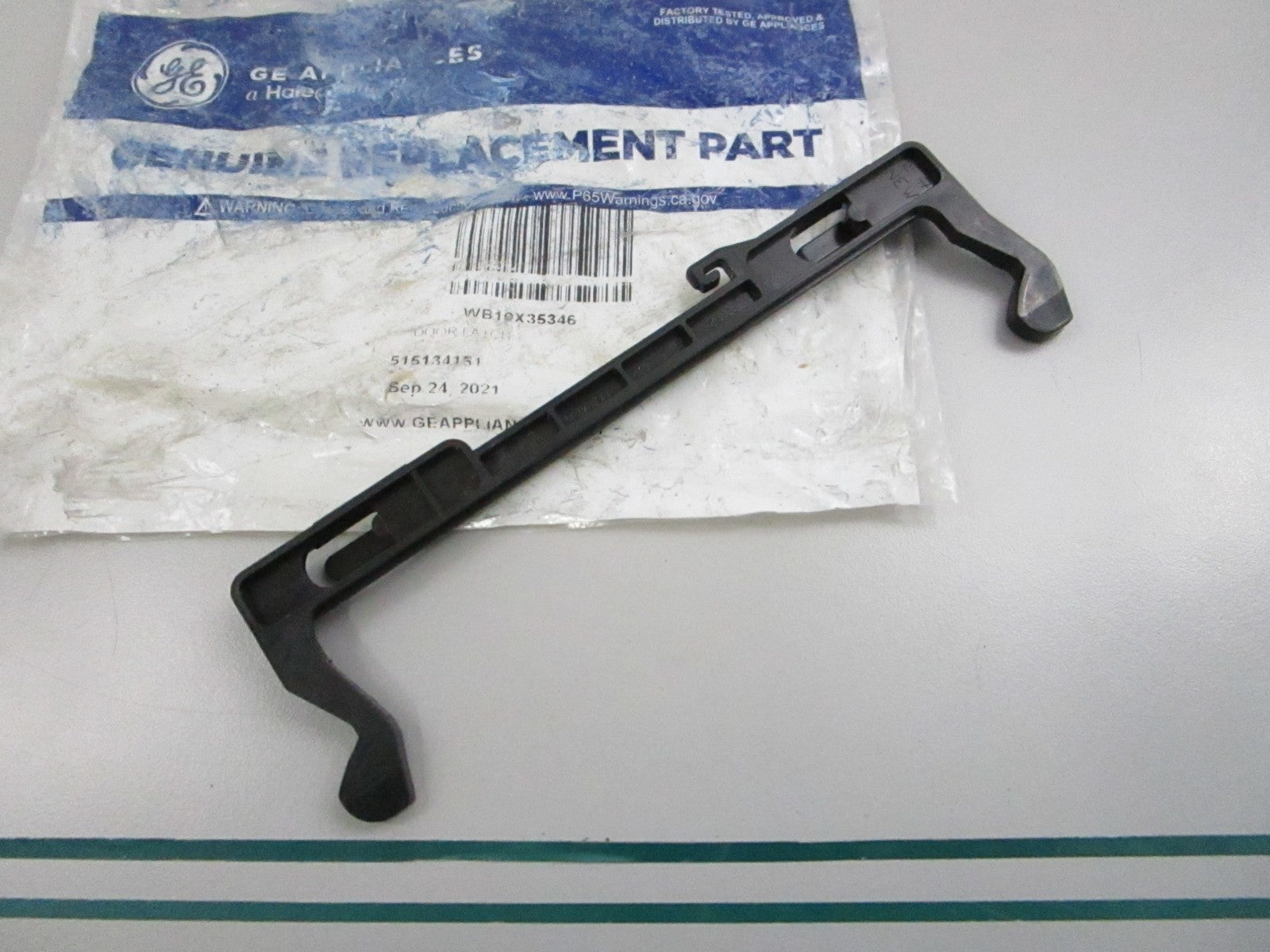 GE NEW OEM Microwave Oven Door Latch WB10X35346 CVM517 PVM9179 NOS 0810