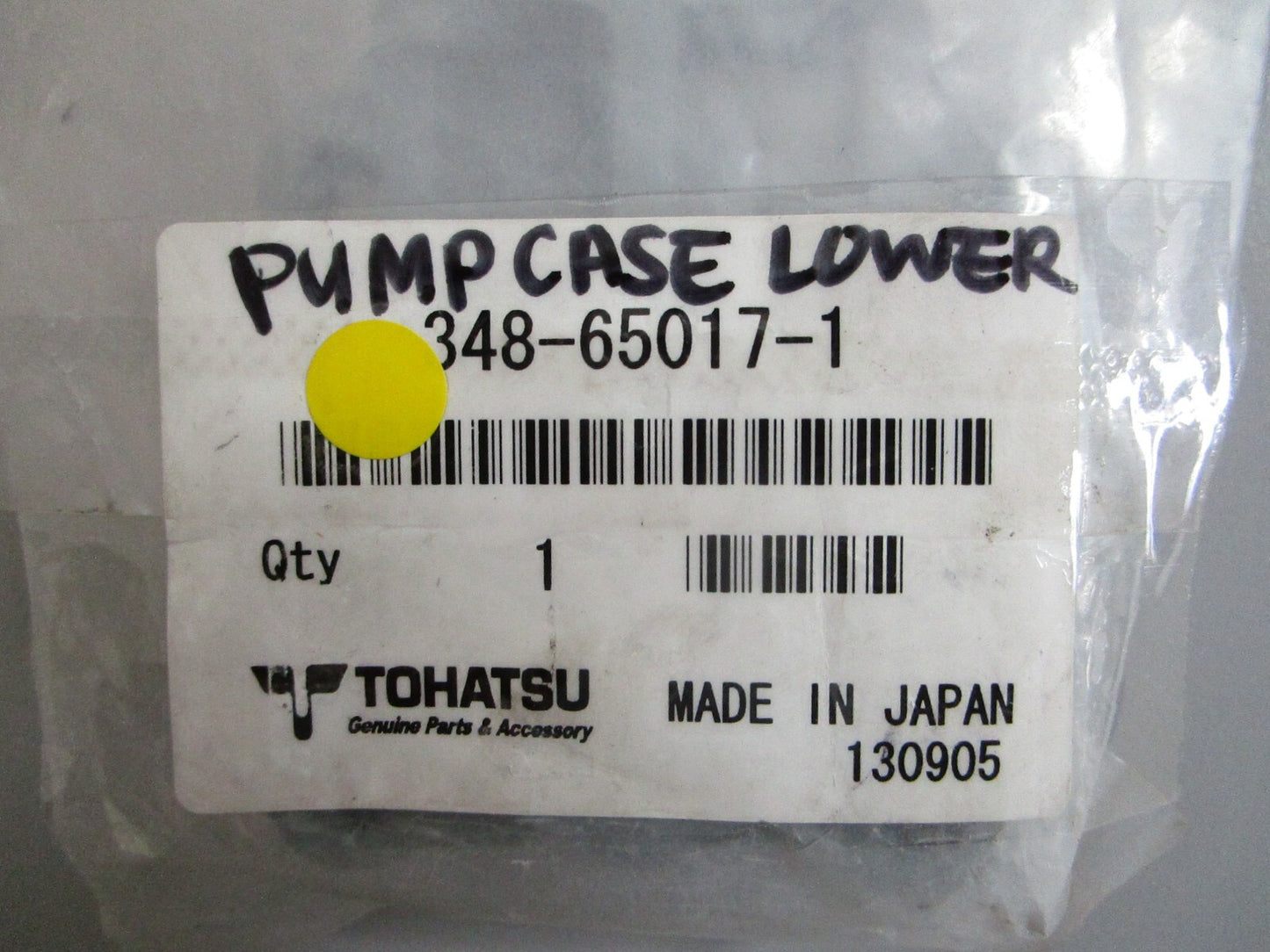 *NEW OEM* 0820 Tohatsu Pump Case Lower 348-65017-1