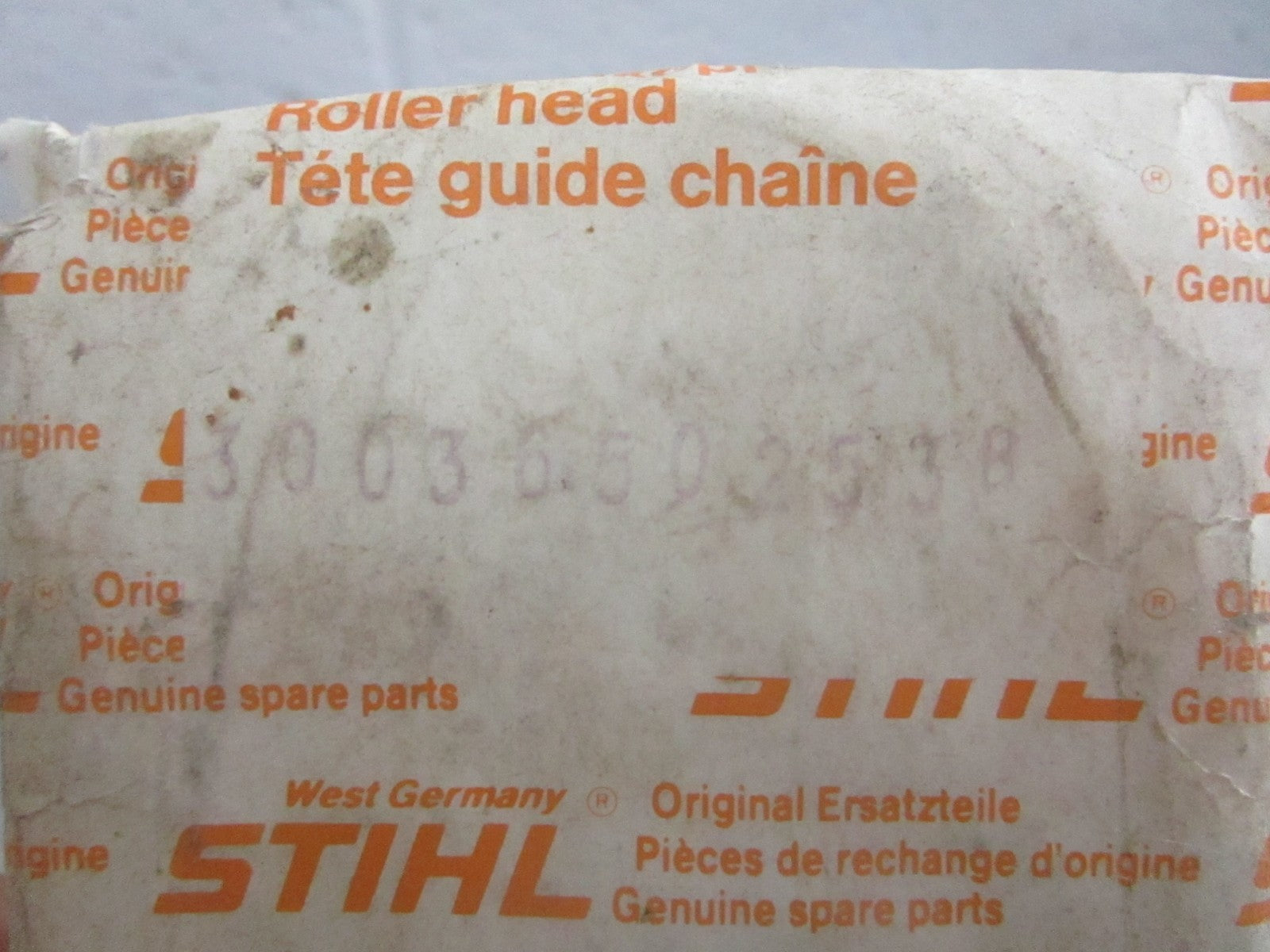 NEW OEM 30036502538 STIHL Chainsaw Bar Tip 0820