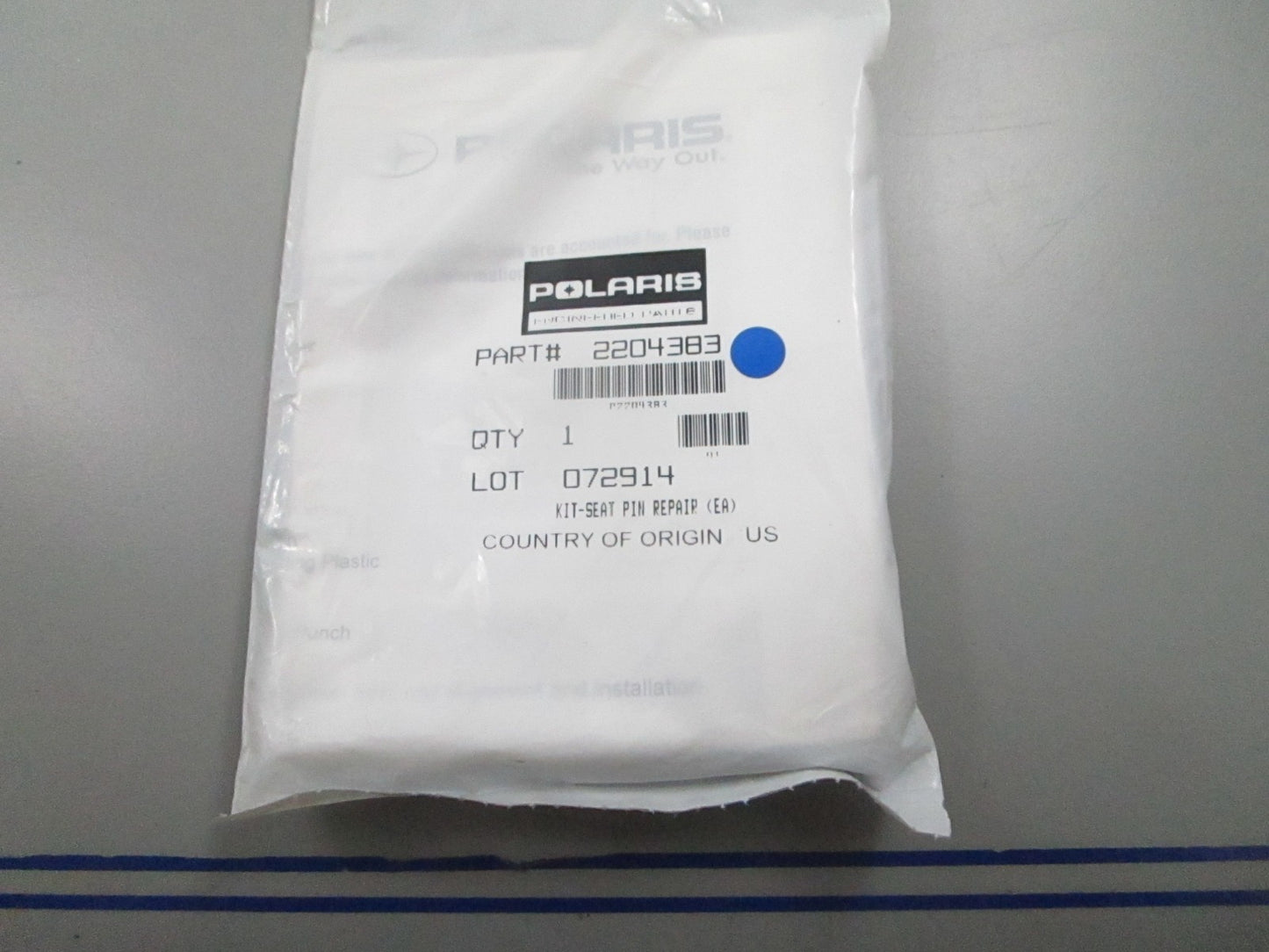 *NEW OEM* 0810 Polaris Seat Pin Repair Kit 2204383