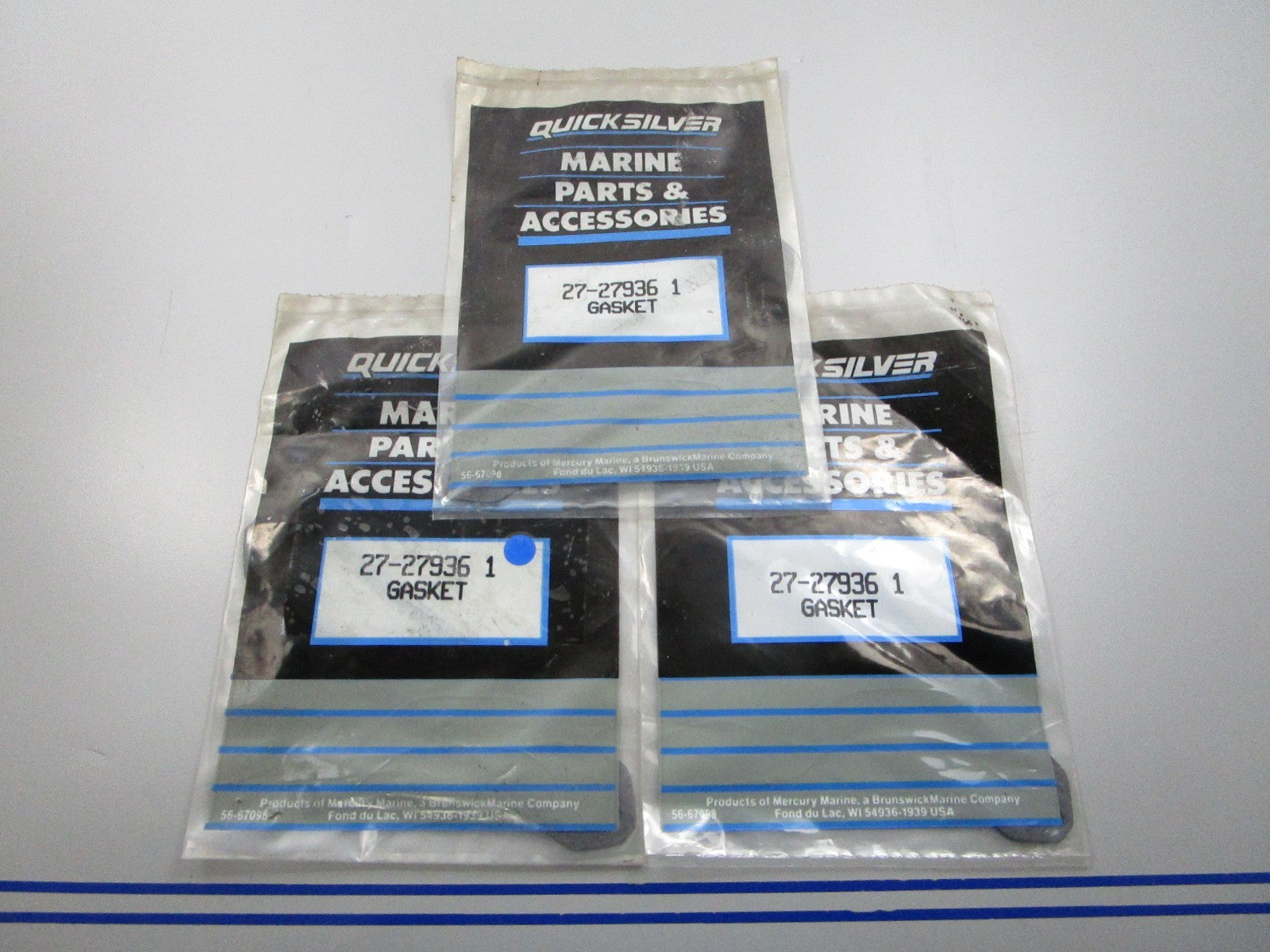 NEW OEM (LOT OF 3) 27-27936 1 Mercury Quicksilver Gasket 0810