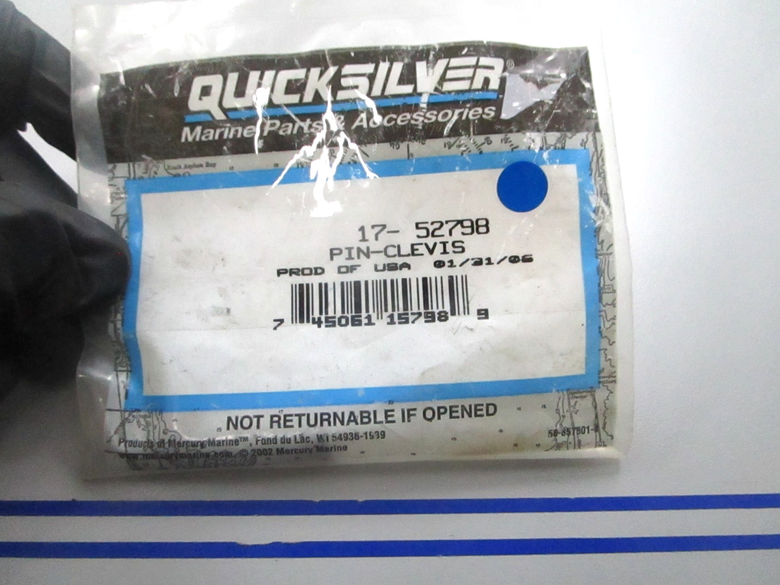 *NEW OEM* 0810 Mercury Quicksilver Clevis Pin 17-52798