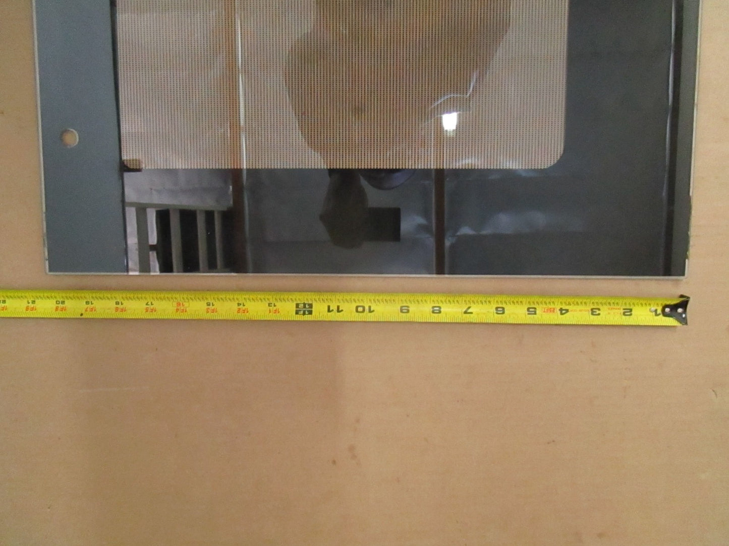 Whirlpool NEW OEM Range Oven Door Outer Glass Panel WPW10535777 Black NOS 0820