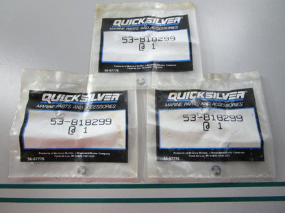 NEW OEM (LOT OF 3) 53-818299 Mercury Quicksilver E-Ring 0810