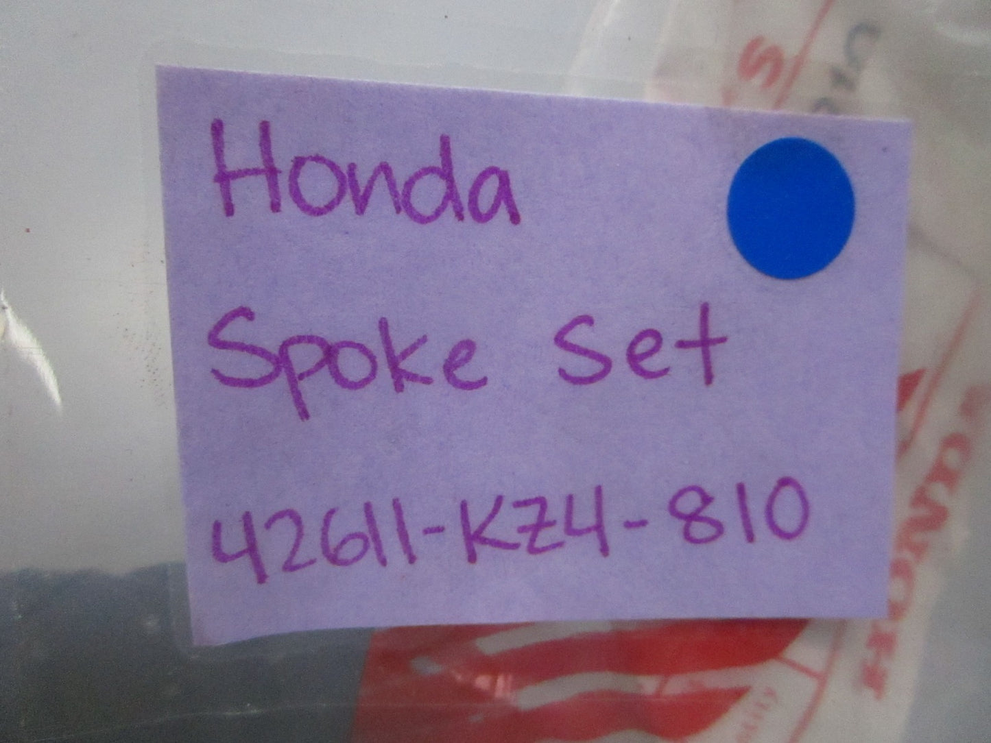 *NEW OEM* 0810 Honda Spoke Set 42611-KZ4-810