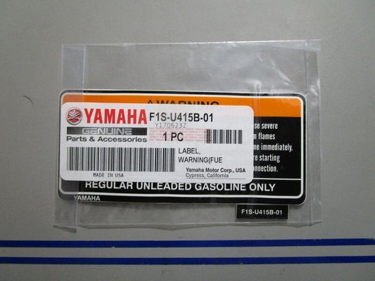*NEW OEM* 0770 Yamaha Warning Label F18-U415B-01-00