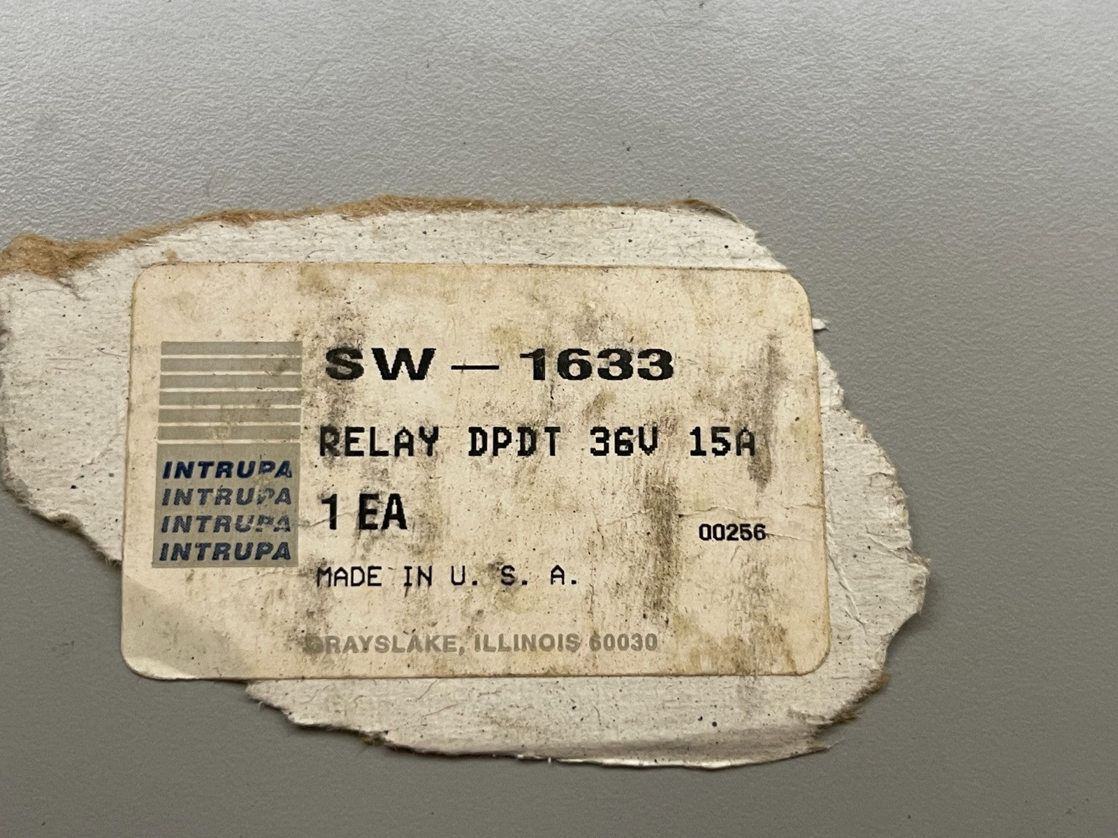 *NEW OEM* 0720 Intrupa Forklift 36V 15A DPDT Relay SW-1633