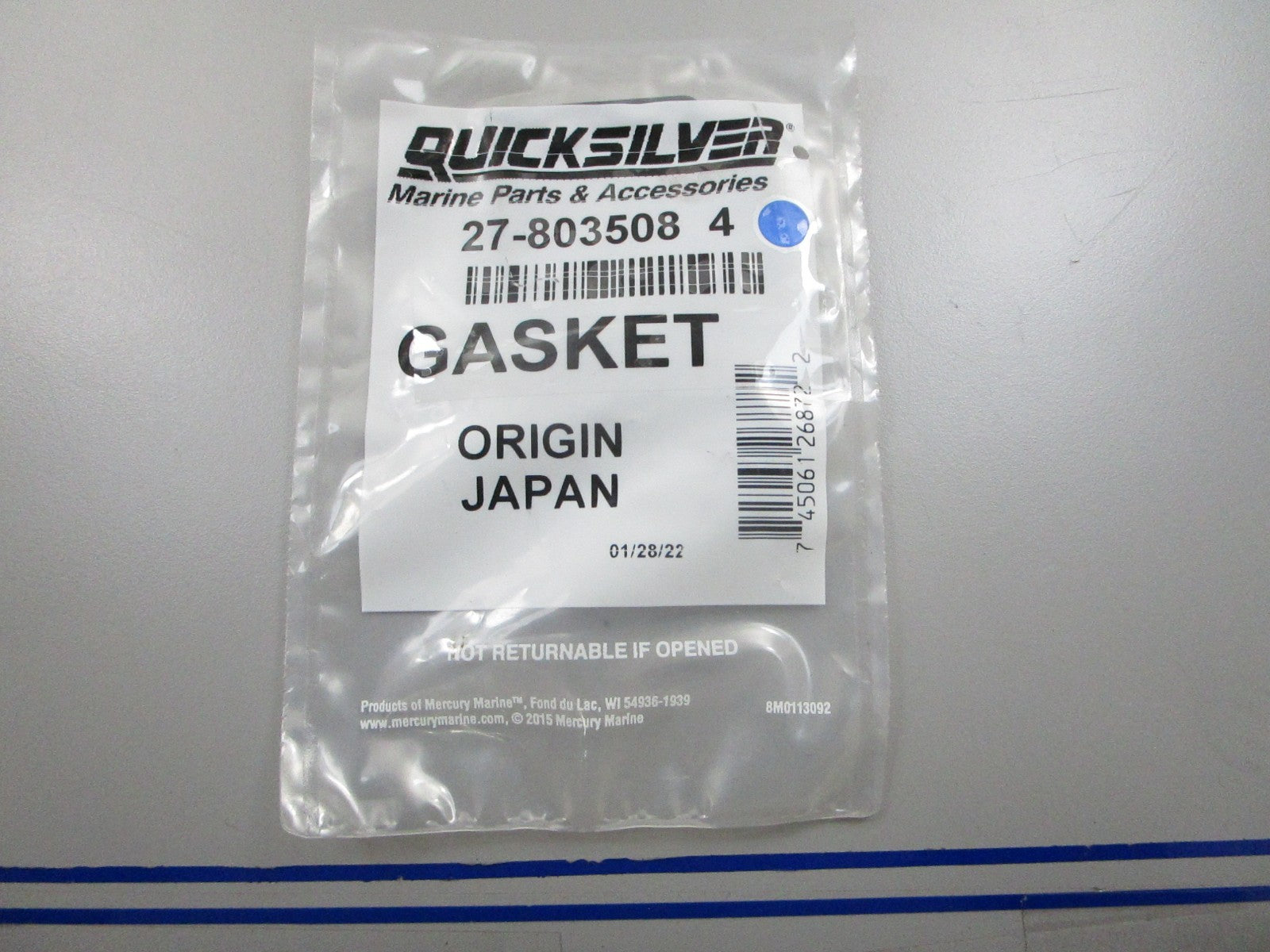 *NEW OEM* 0810 Mercury Quicksilver Gasket 27-803508 4