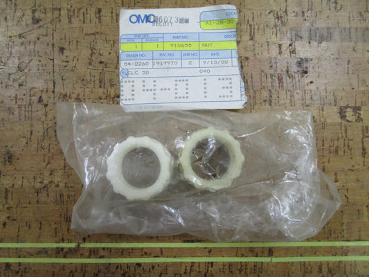 *NEW OEM* (LOT OF 2) 0750 OMC Johnson Evinrude NUT 910655 0910655