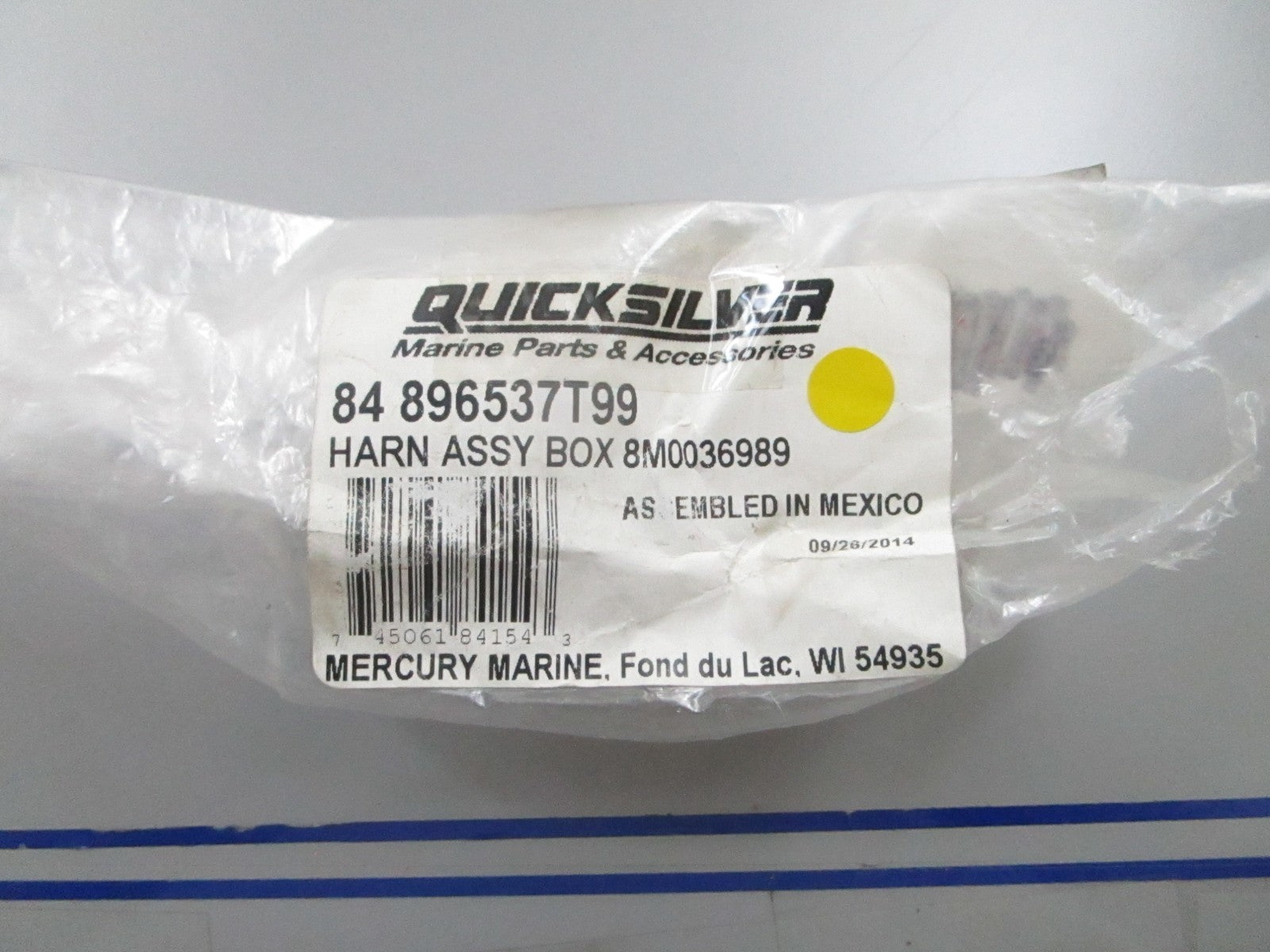 *NEW OEM* 0810 Mercury Quicksilver Box Harness Assembly 84-896537T99