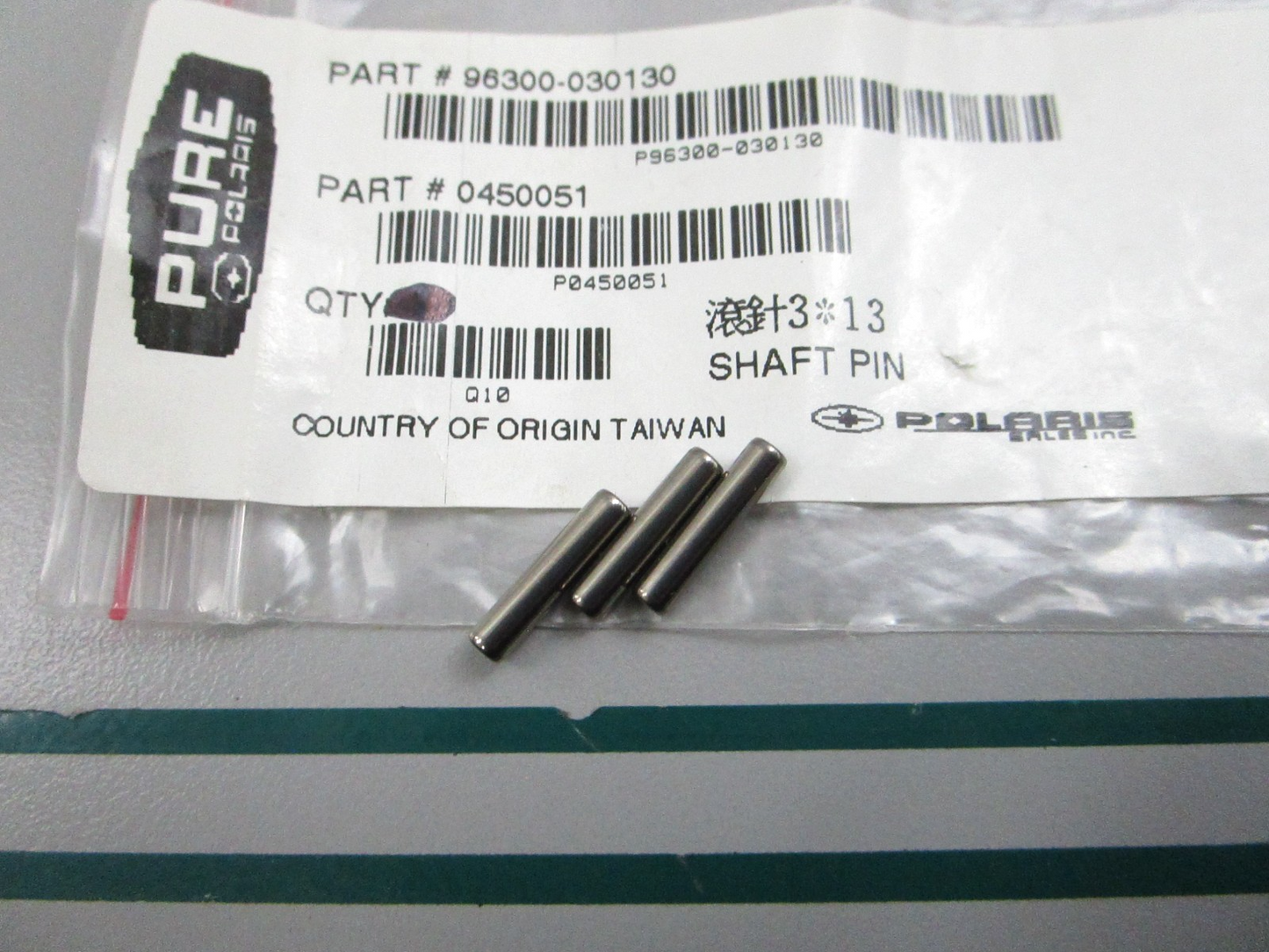NEW OEM (LOT OF 3) 0450051 Polaris Shaft Pin 0810