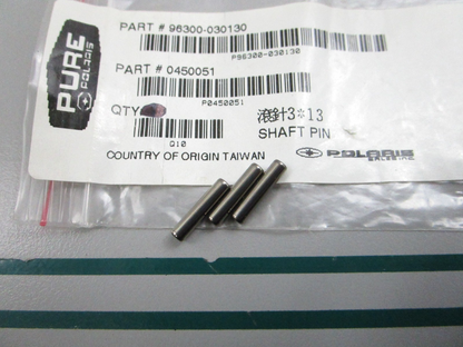 NEW OEM (LOT OF 3) 0450051 Polaris Shaft Pin 0810