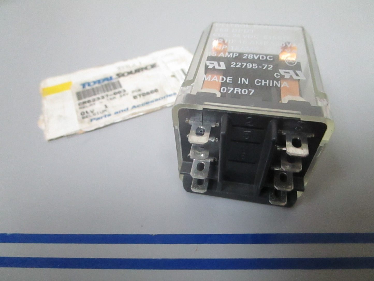 *NEW* 0720 Total Source 15A 12V PCB Relay CR62337-003 Replaces: Crown 062337-003
