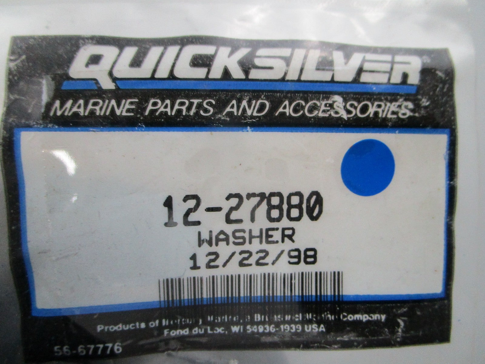 NEW OEM (LOT OF 3) 12-27880 Mercury Quicksilver Washer 0810