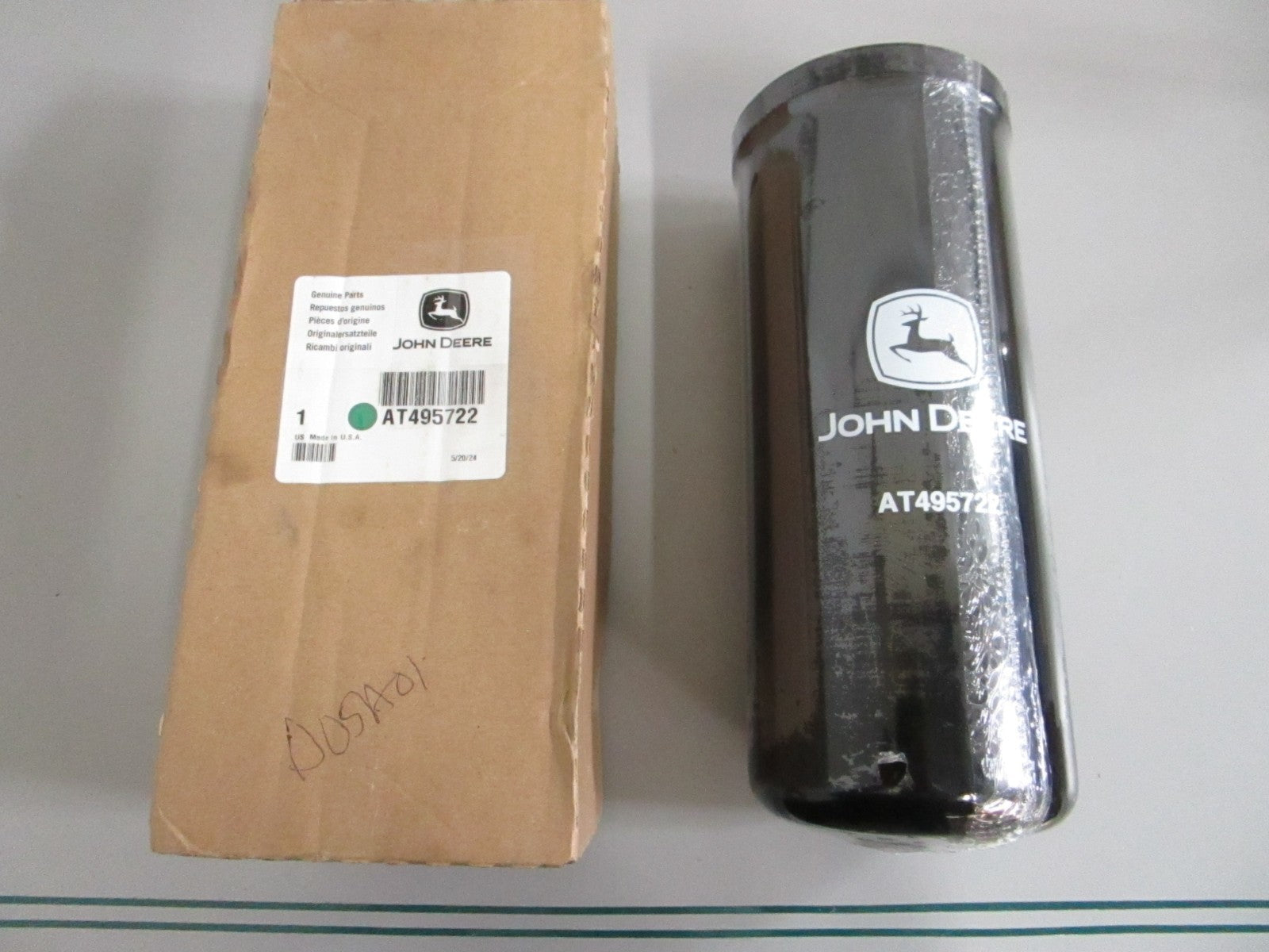 John Deere AT495722 Hydraulic Oil Filter 310SL 325SL 330G 410L NEW OEM 0820