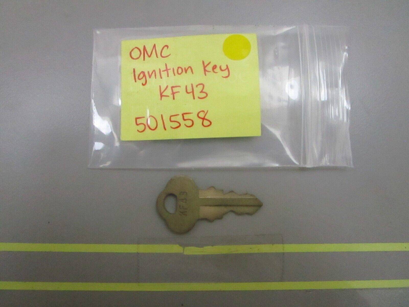 *NEW OEM* 0810 OMC Johnson Evinrude Ignition Key KF43 501558 0501558