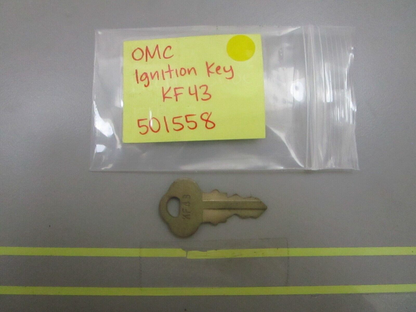 *NEW OEM* 0810 OMC Johnson Evinrude Ignition Key KF43 501558 0501558