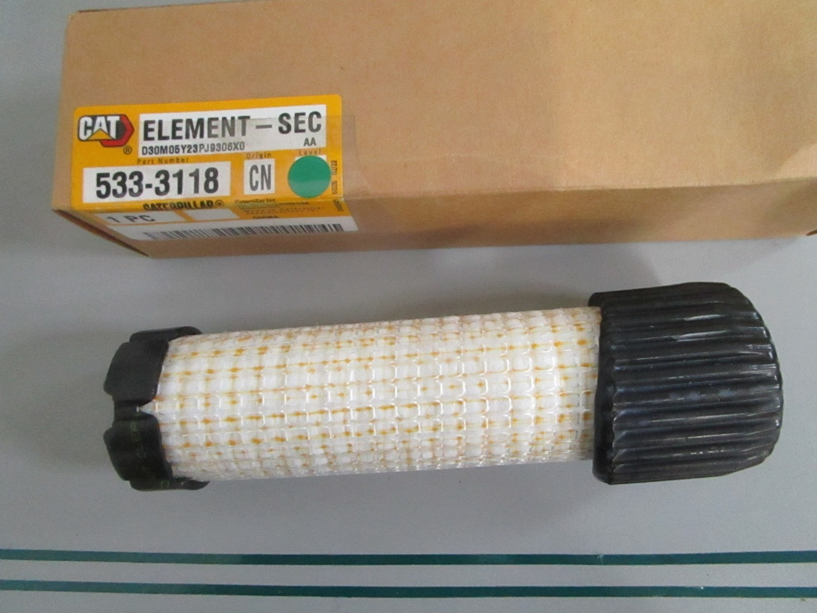 CAT NEW OEM Secondary Air Cleaner Element 533-3118 NOS Excavator Filter 0820